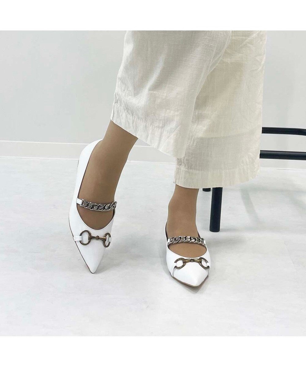 MODE ET JACOMO <MODE ET JACOMO>ポインテッドトゥメリージェーンパンプス 