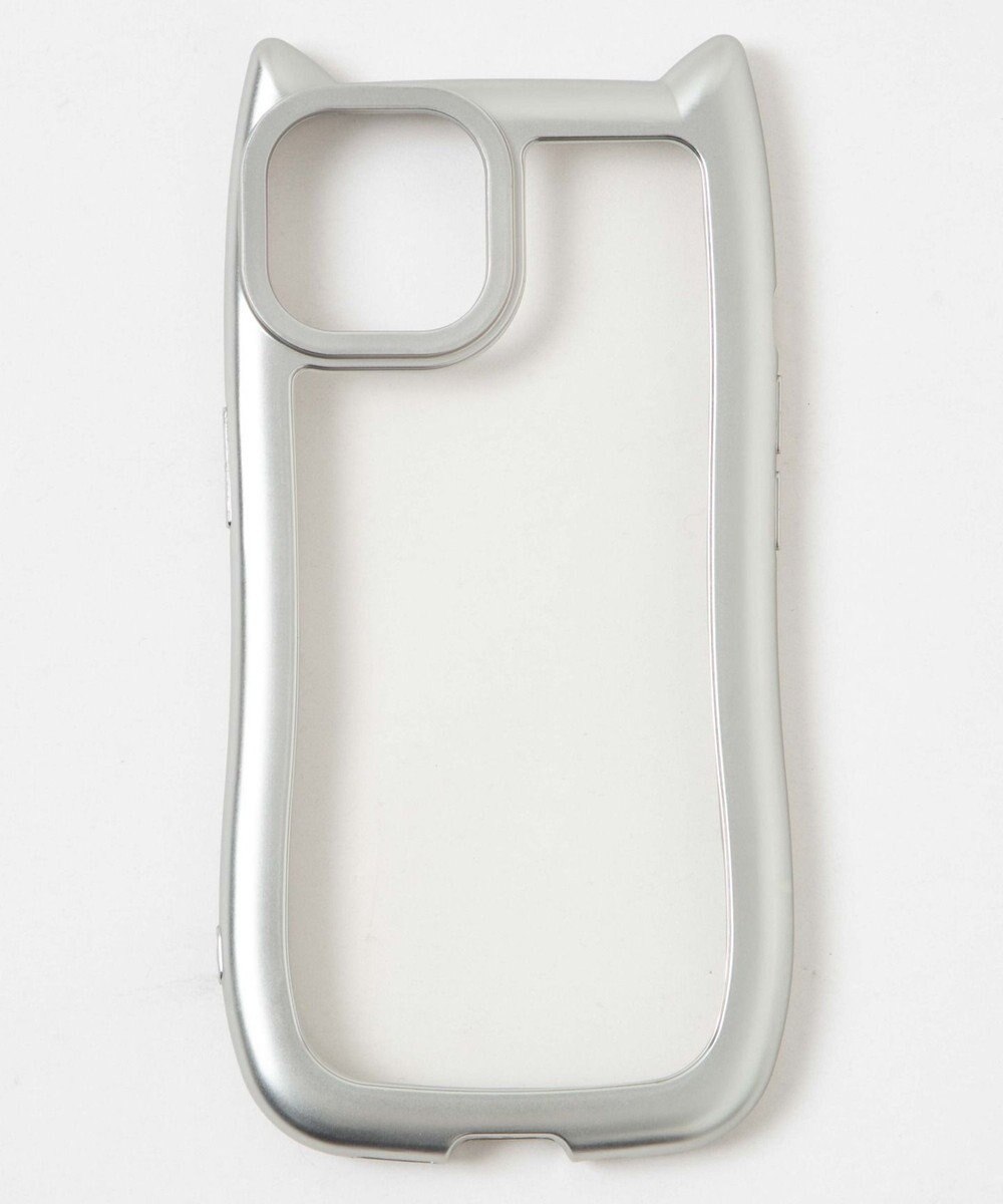 WEGO 猫耳フレームiphoneケース（シルバー） 