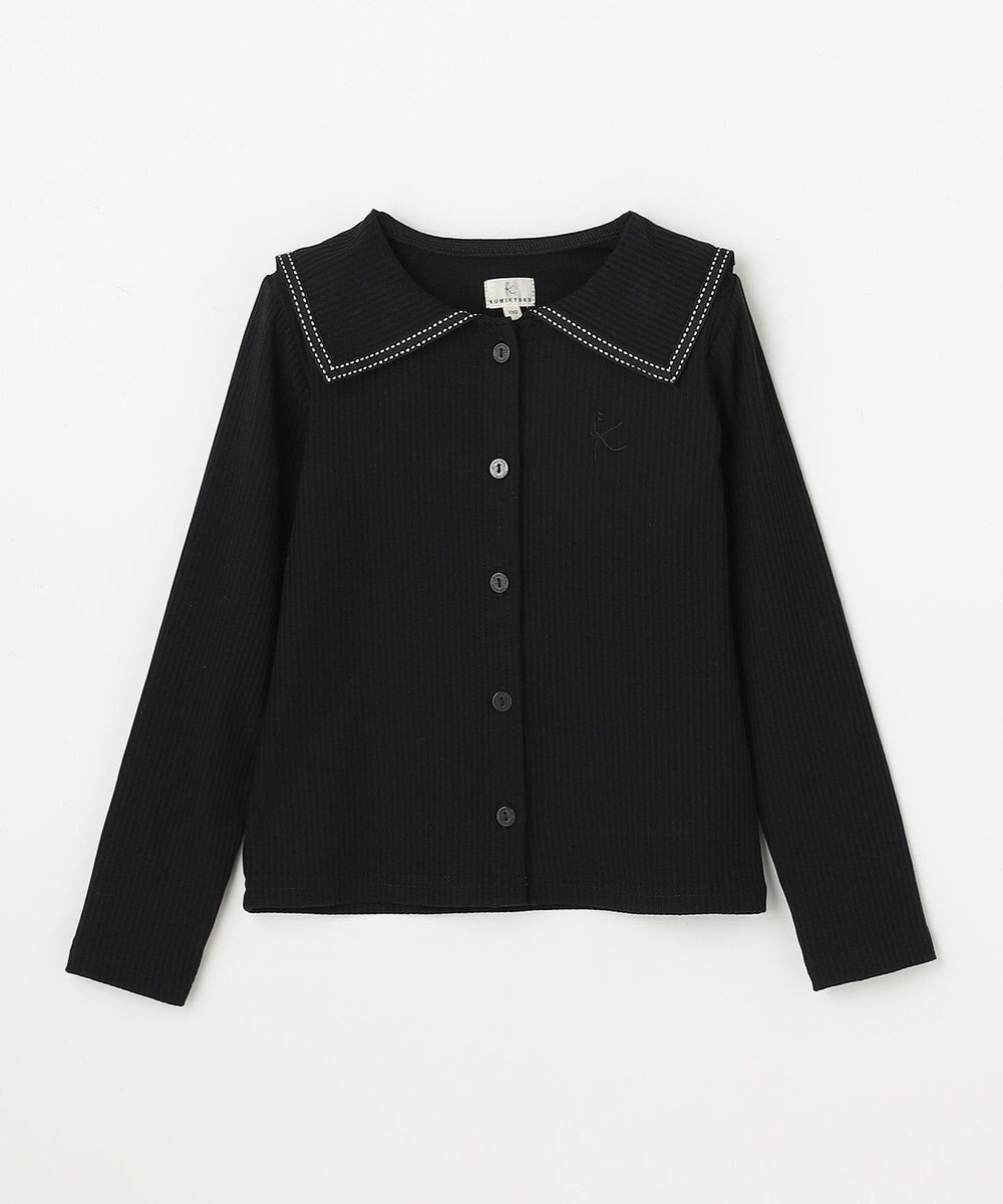 組曲 KIDS 【110-140㎝】 セーラーカラー リブトップス 