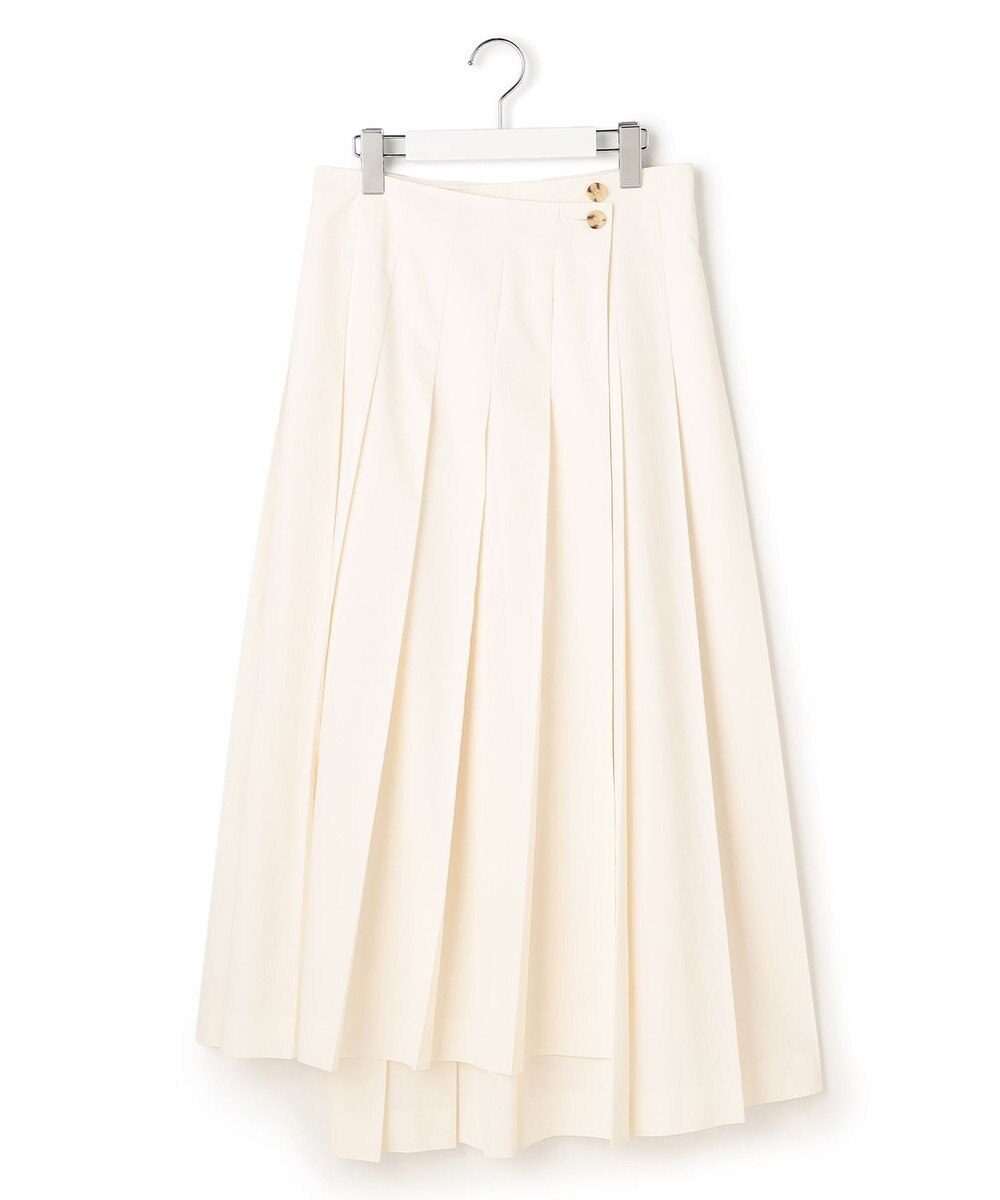 23区 【GOLD LABEL】タスランタイプライター アシンメトリー ラップスカート 