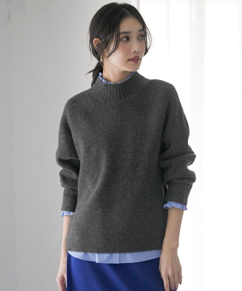 ANY SIS L ハイネックAir ニット 