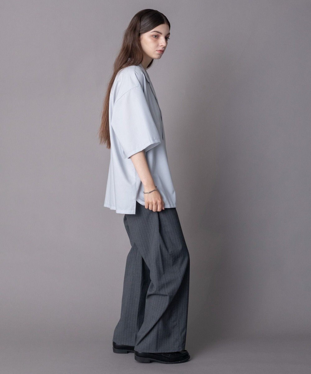 WEGO 【ユニセックス着用ITEM/SMLサイズ展開】 TRオープンカラーシャツ（SS） 