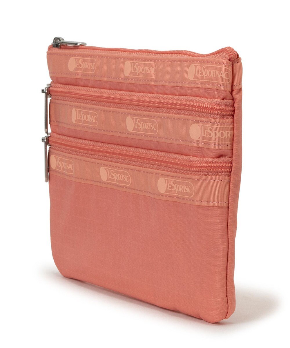 LeSportsac 3ZIP COSMETIC/コーラルパンチ 