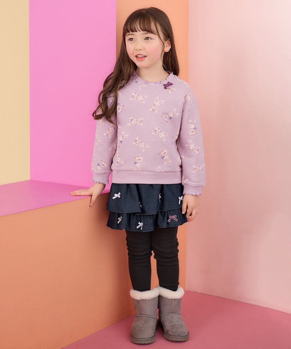 ANY KIDS デニム ニット スカッツ 