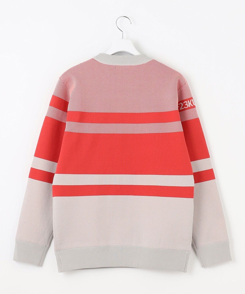 23区GOLF 【MEN】【洗える】カラーブロック 裏付き ニット 