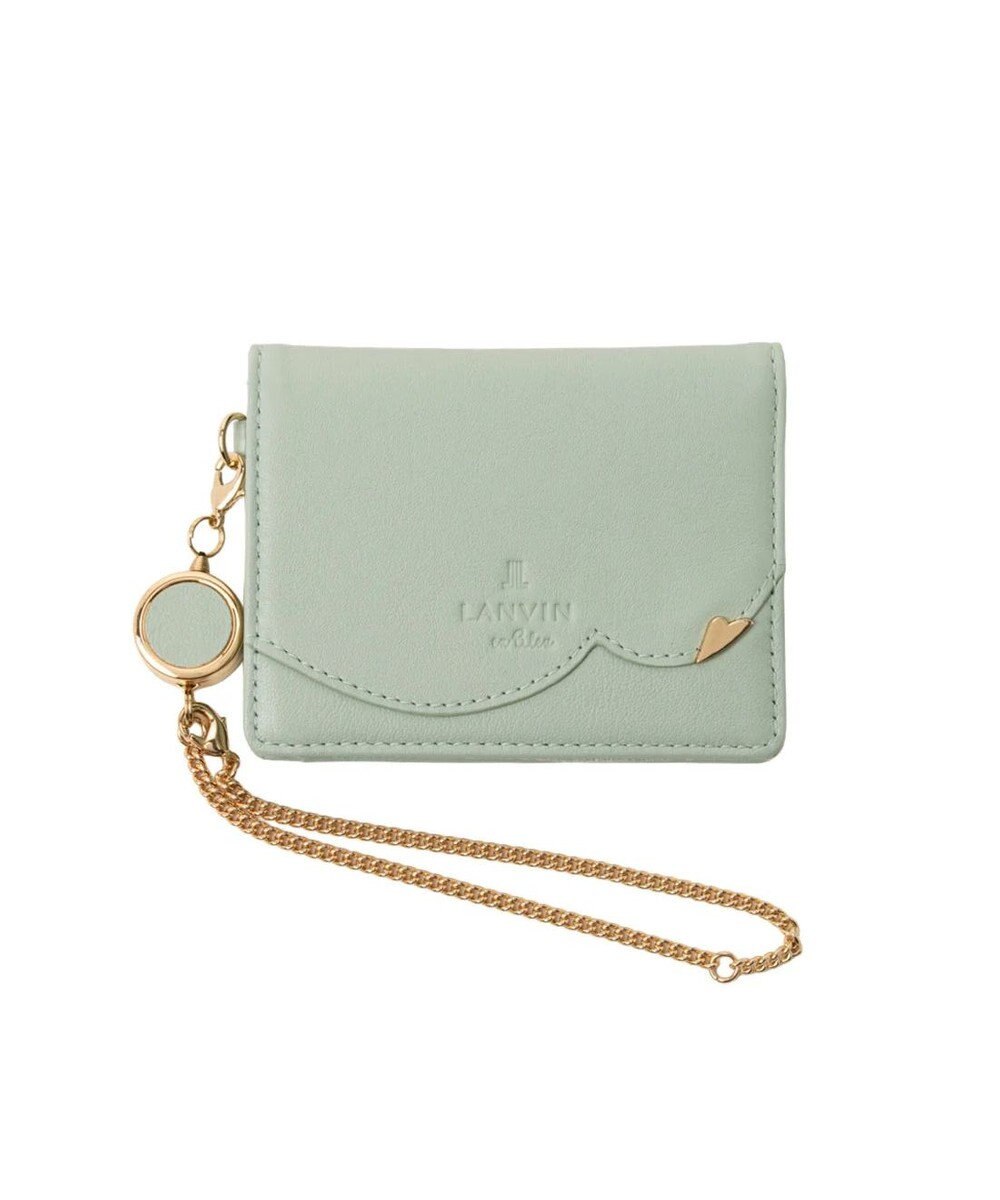 LANVIN en Bleu デクール 三面パスケース 