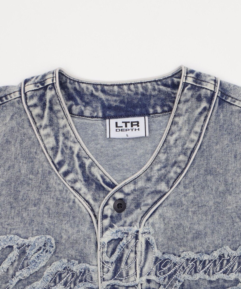 WEGO 【ユニセックス着用ITEM】ベースボールデニムグラフィックシャツ（SS） 