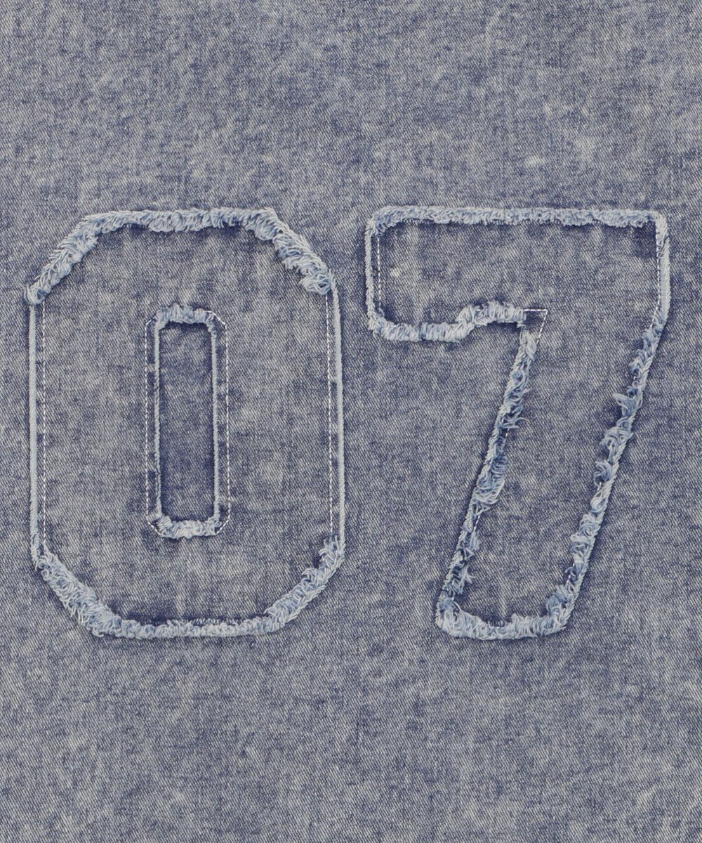 WEGO 【ユニセックス着用ITEM】ベースボールデニムグラフィックシャツ（SS） 