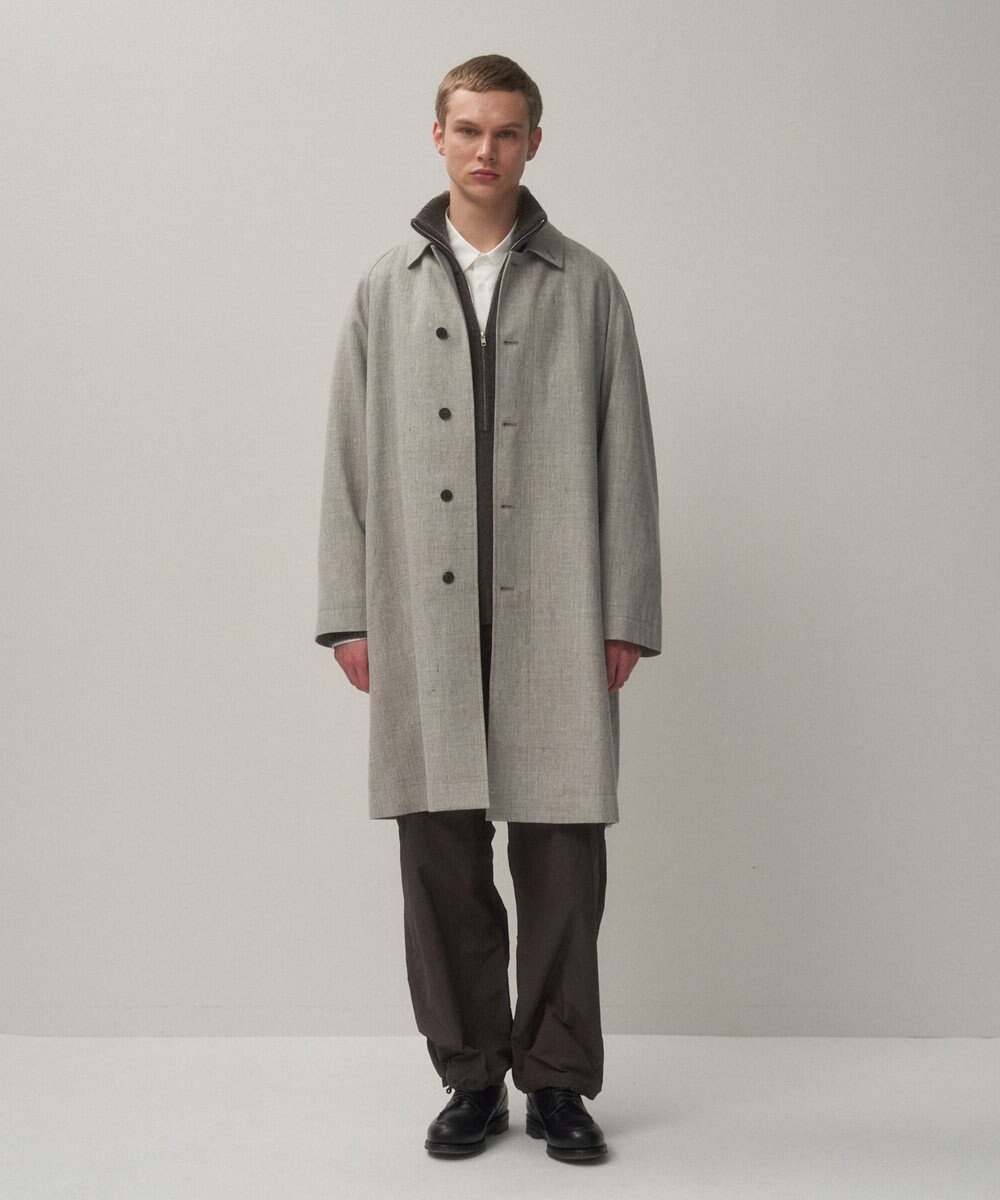 ATON LINEN WOOL TWILL | バルマカーンコート - UNISEX 