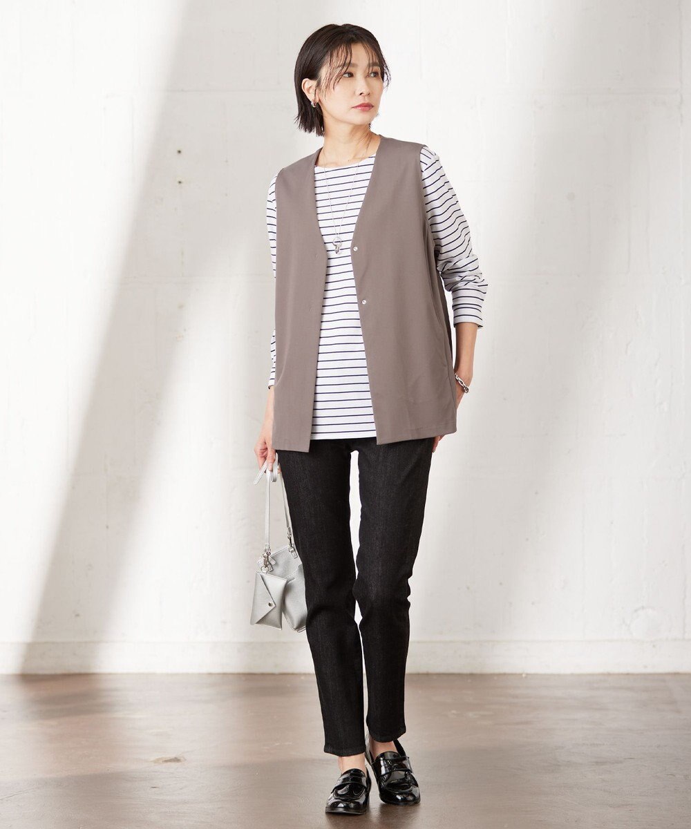 J.PRESS LADIES ダブルドロップ ネックレス 