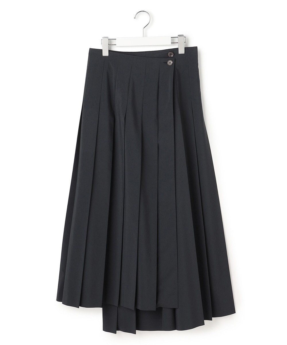 23区 【GOLD LABEL】タスランタイプライター アシンメトリー ラップスカート 