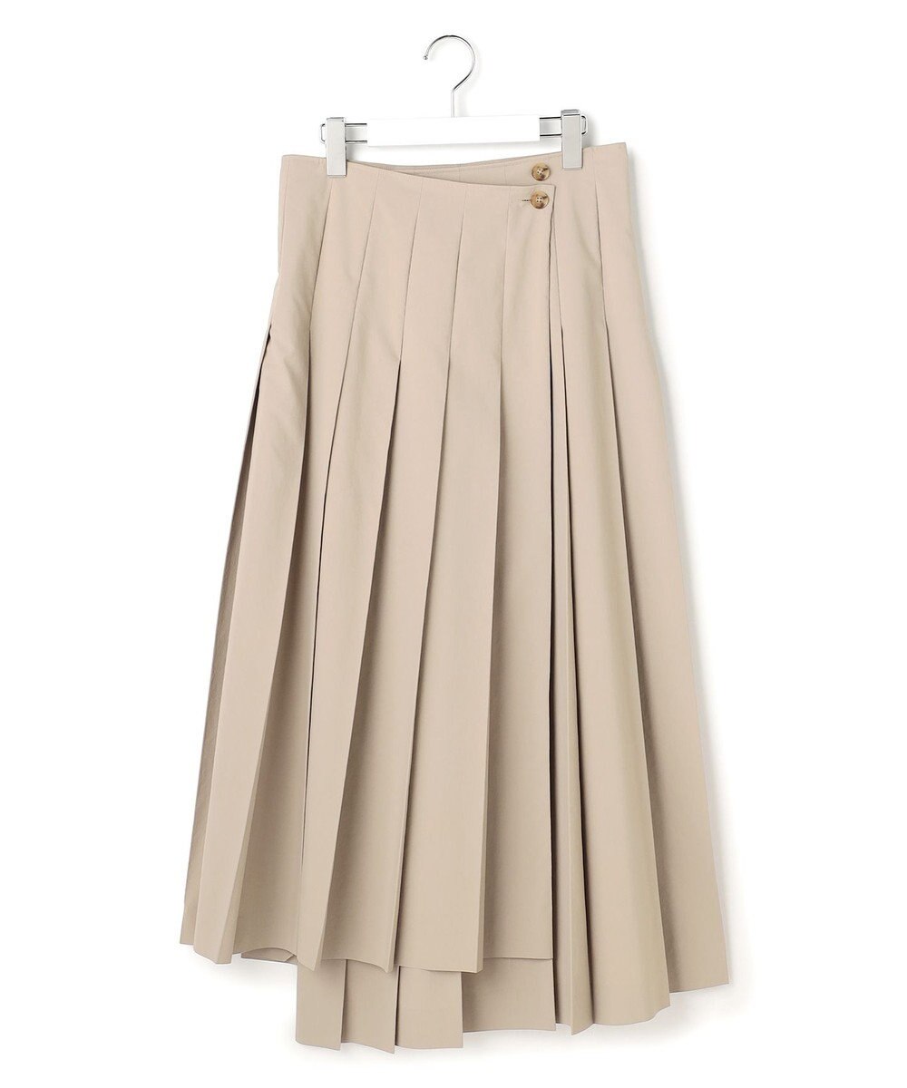 23区 【GOLD LABEL】タスランタイプライター アシンメトリー ラップスカート 