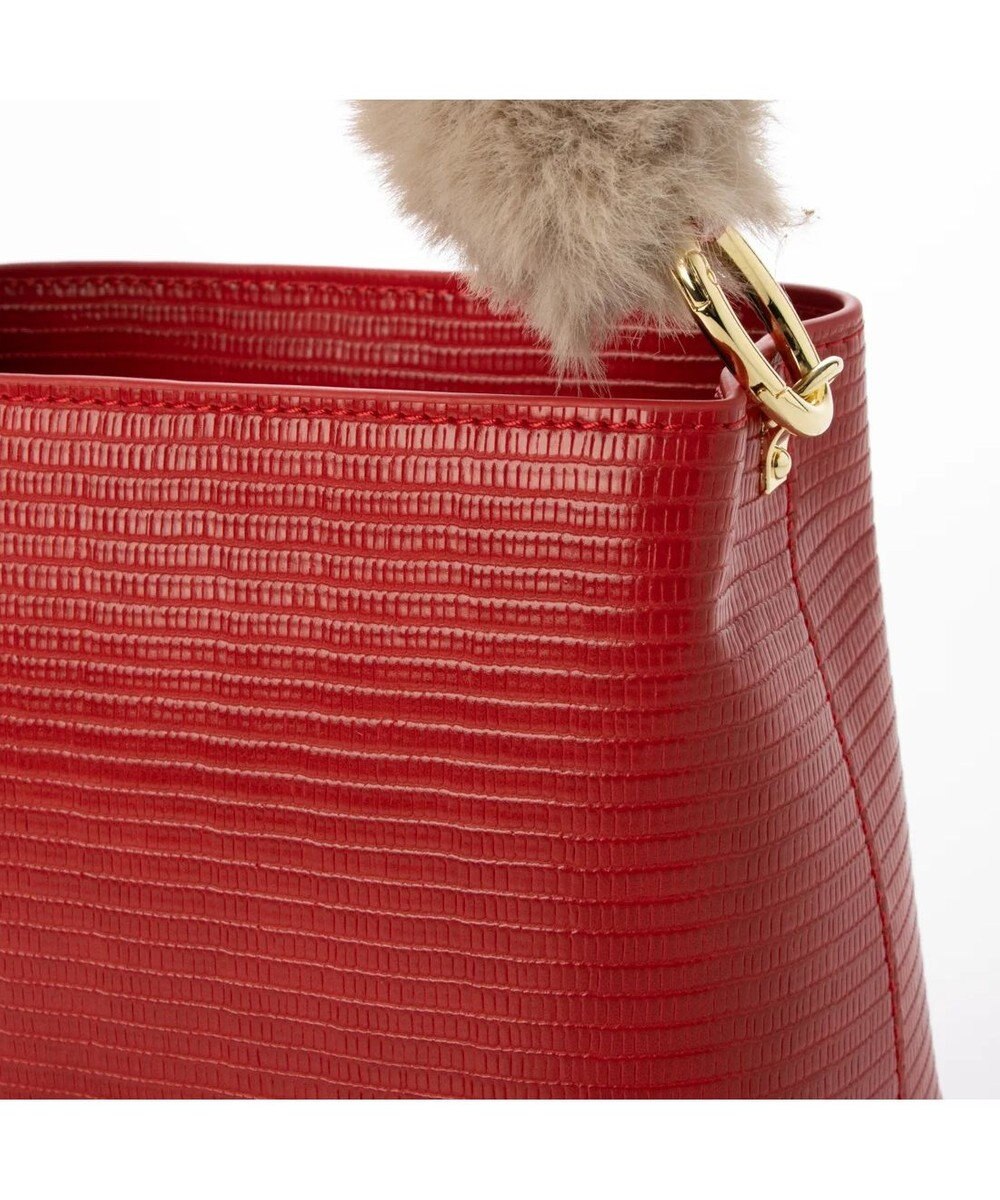 UNBILLION cachecache スパイラルエコファーハンドルスクエアミニショルダー 