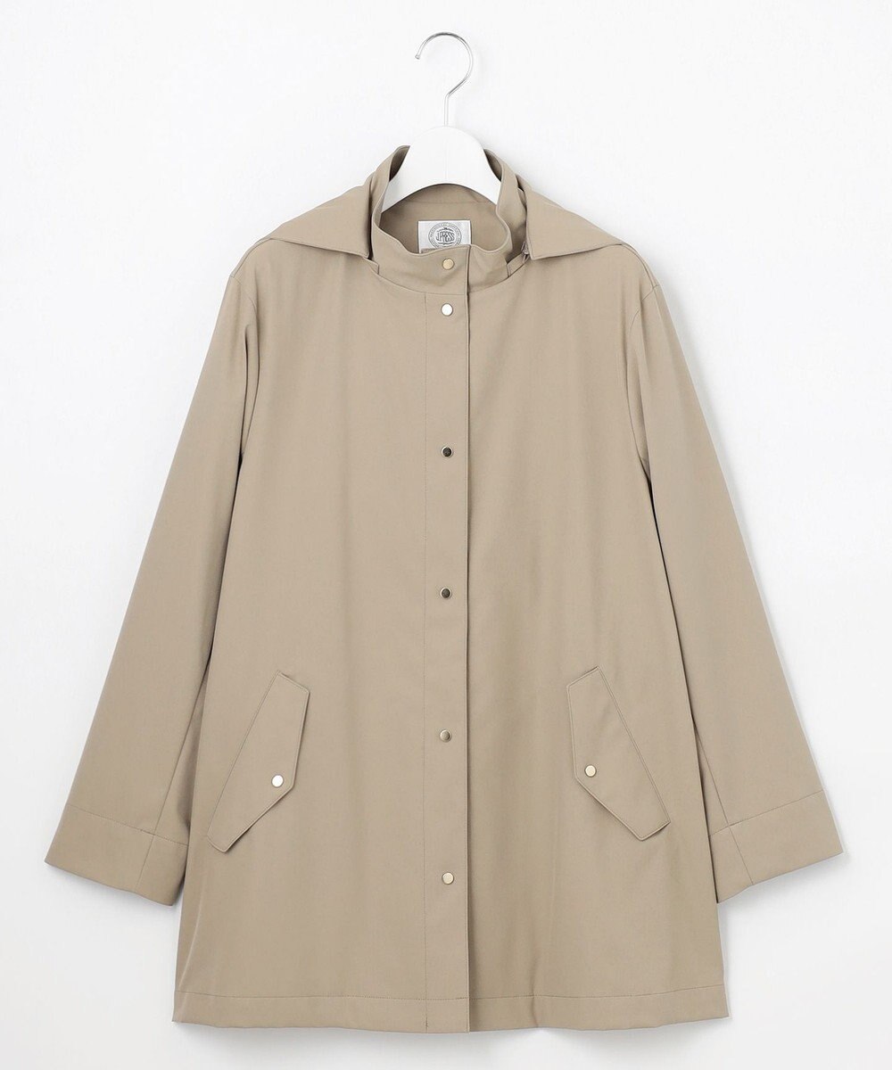 J.PRESS LADIES 【洗える・撥水】ドライツイルストレッチ フーディ アウター 