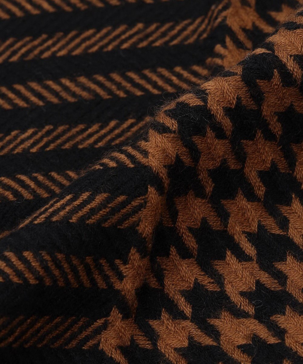 ICB コンビネーションチェックカシミヤストール 