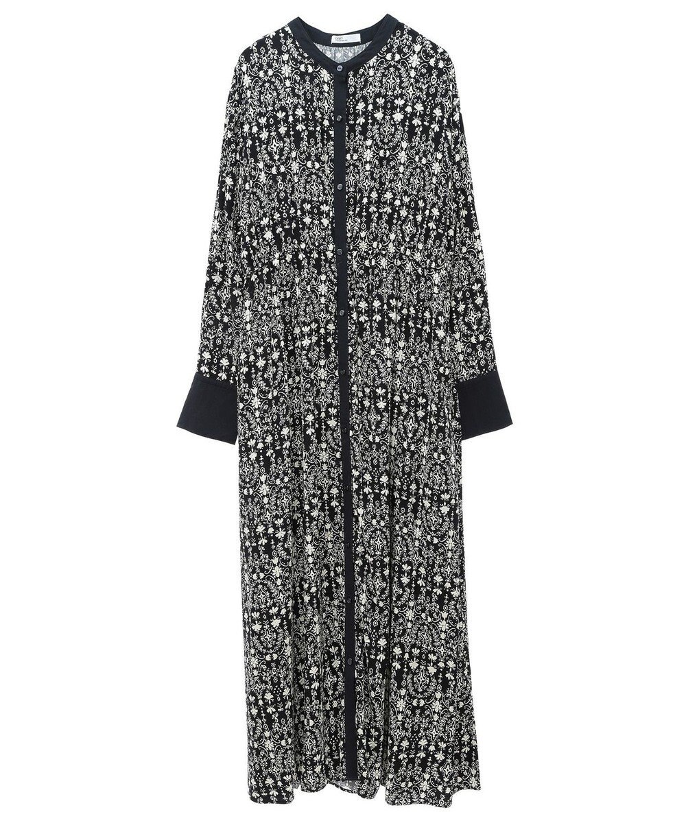 CRAFT STANDARD BOUTIQUE 総柄バイカラーワンピース 