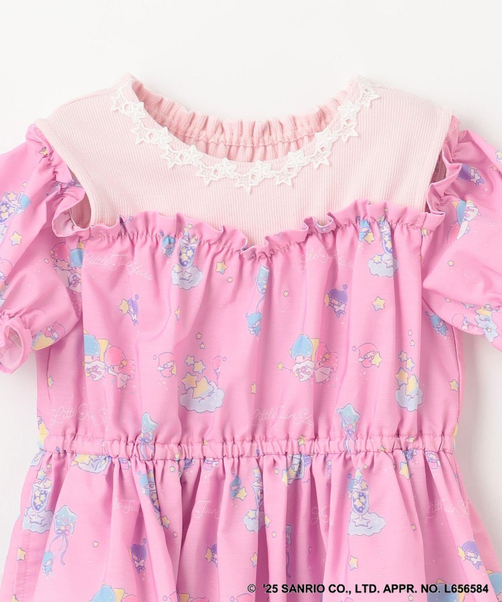 ANY KIDS 【any FAM× リトルツインスターズ 】キキ&ララ オン・オフショルダーワンピース 