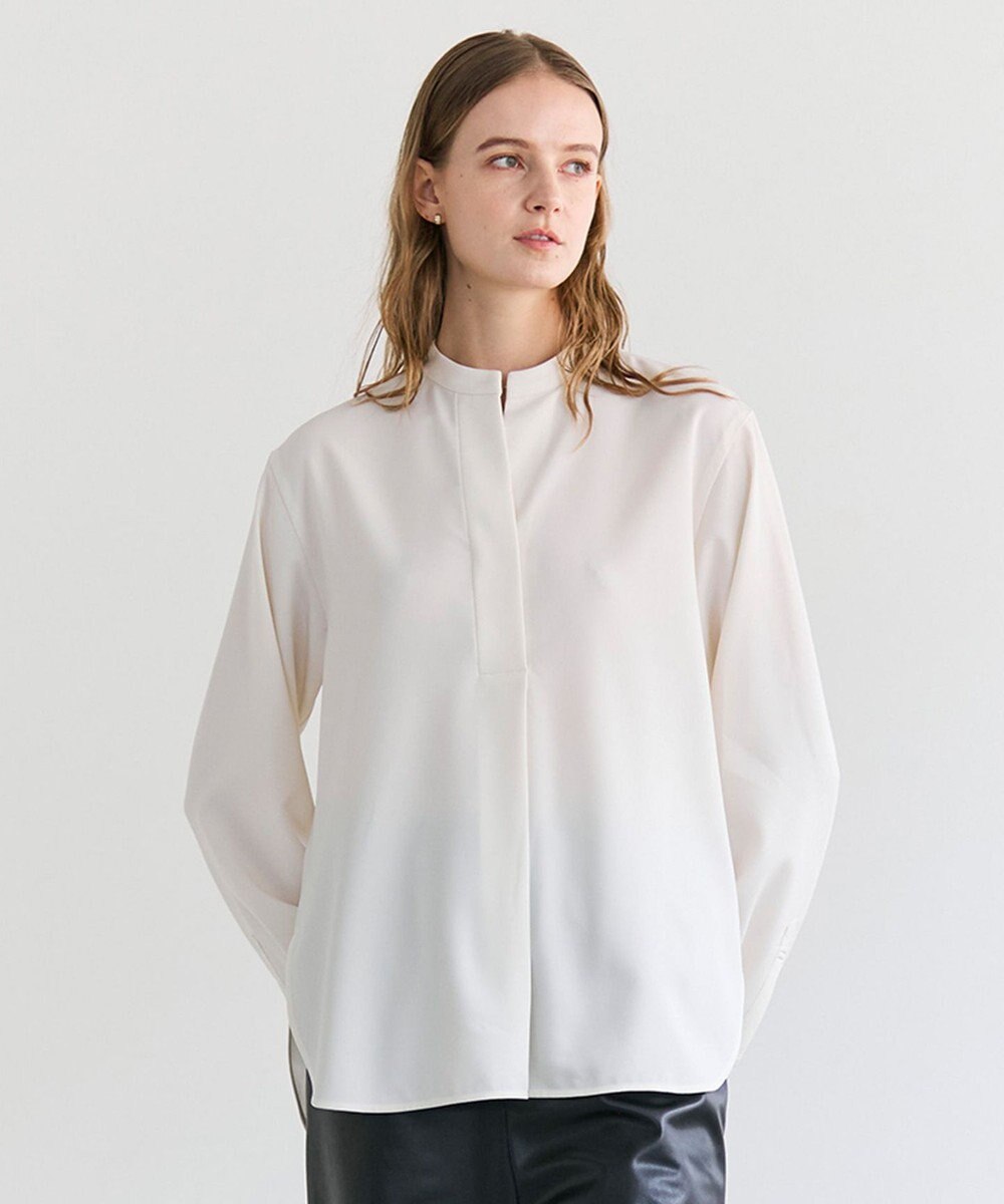 BEIGE， 【セットアップ対応】SPHENE / スタンドカラープルオーバーブラウス 