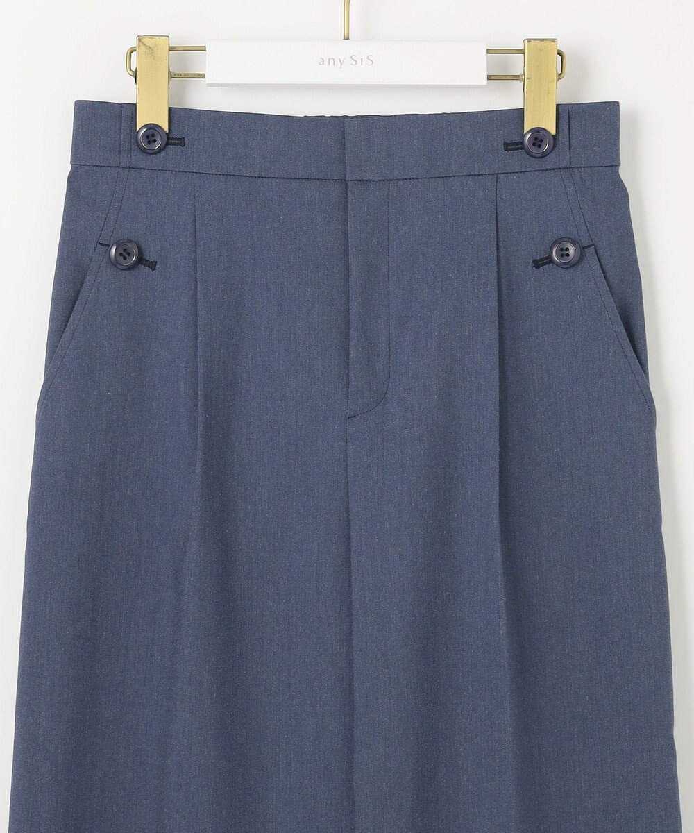 ANY SIS 【ストレッチ・接触冷感・撥水・UVカット・洗える】エアリーストレッチ ワイドパンツ 