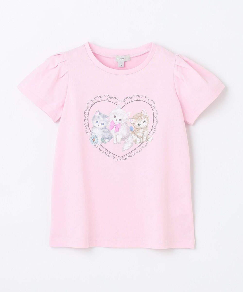 ANY KIDS ネックレス付き ネコTシャツ 