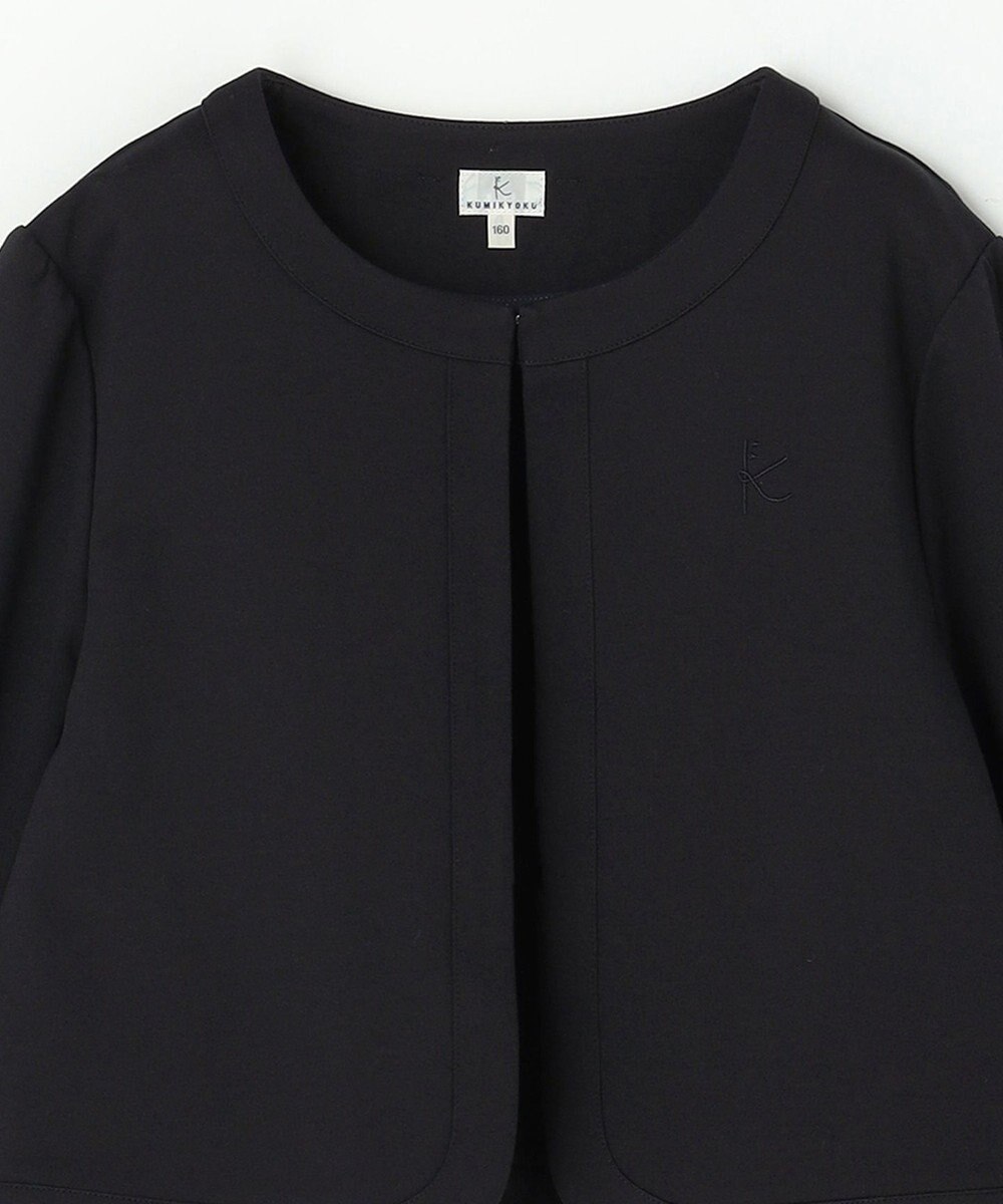 組曲 KIDS 【150-170㎝】 ドットジャガードワンピース＆ジャケットセット 