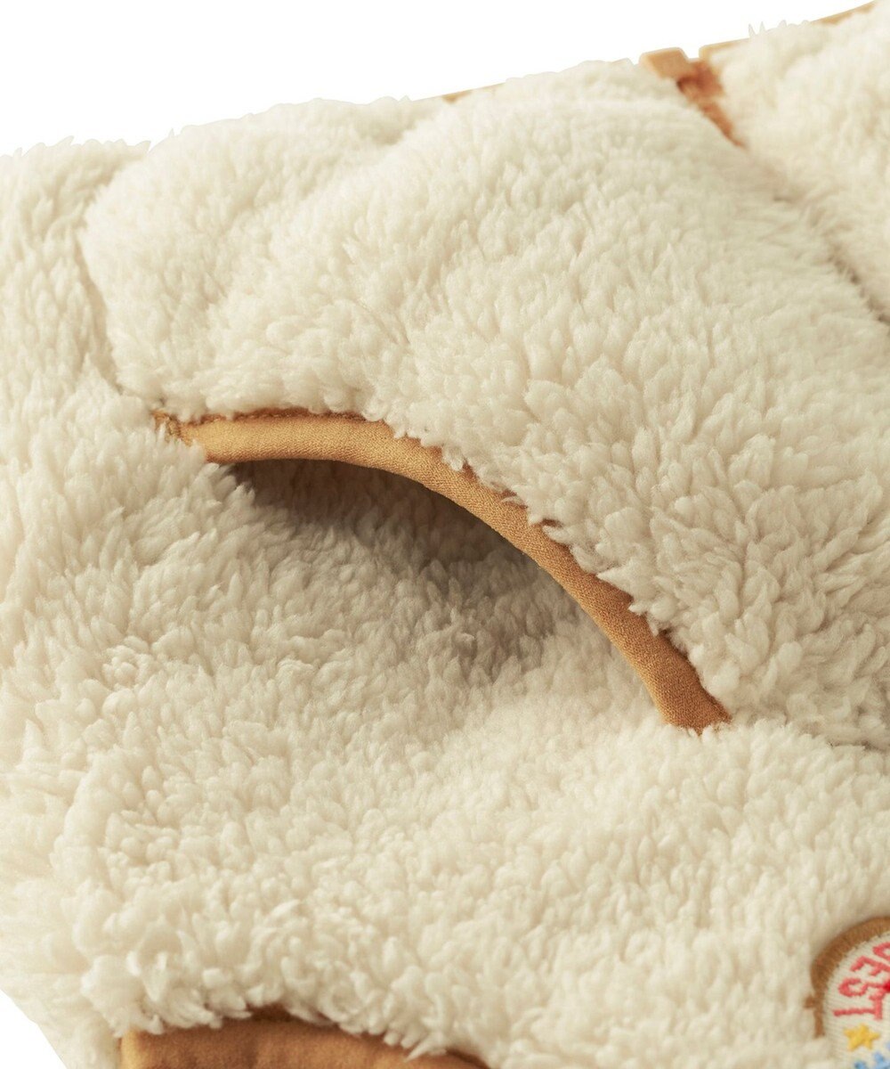 MIKI HOUSE HOT BISCUITS 【80-120cm】 カラフルビーンズ 裏ボアフリース リバーシブル総柄ベスト 