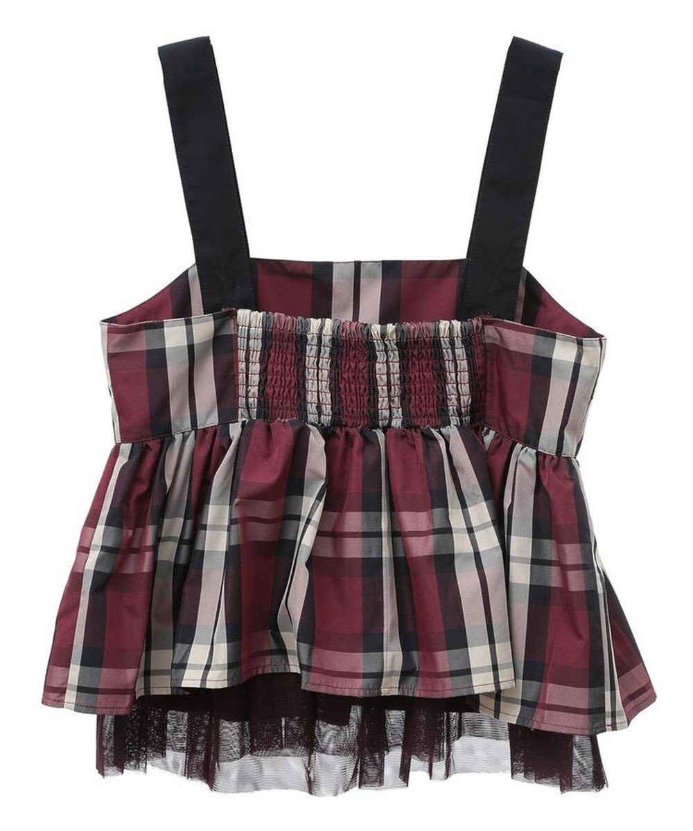 Green Parks ・ＳＵＧＡＲ　ＳＰＯＯＮ　チェックペプラムビスチェ 