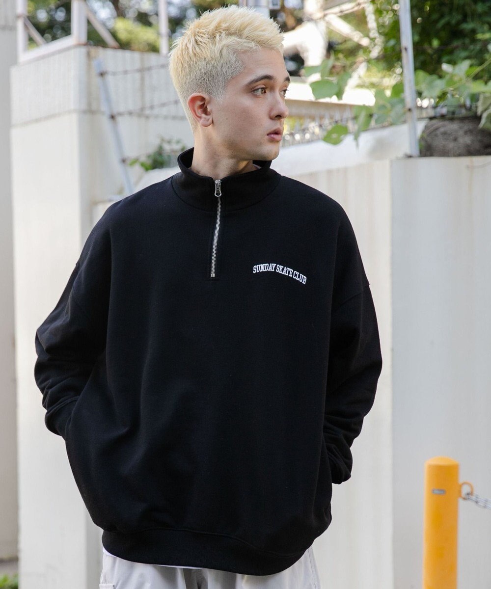 WEGO ヘビーウエイトハーフZIPワンポイントPO 