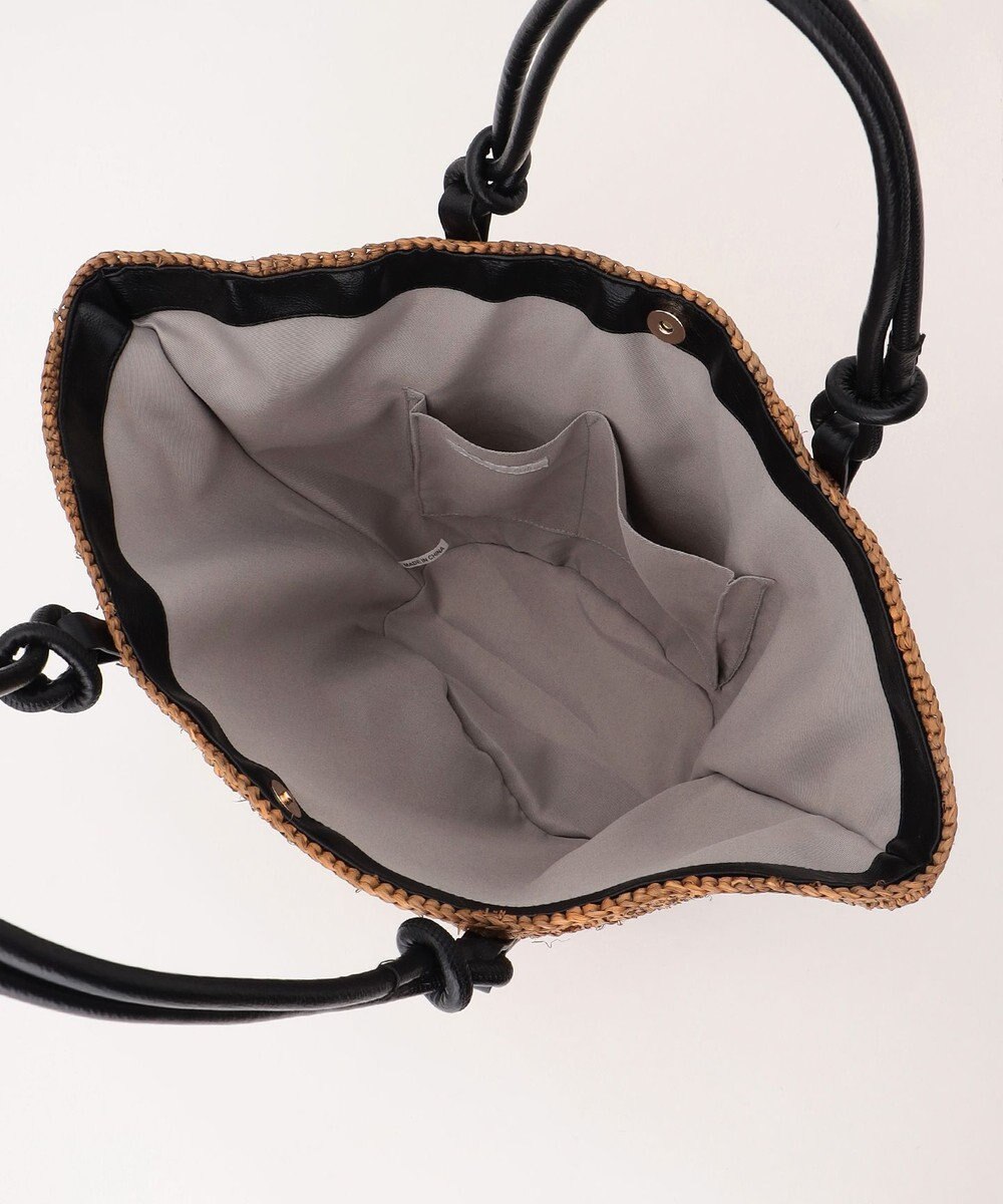 自由区 ノットハンドルラフィアトート バッグ 