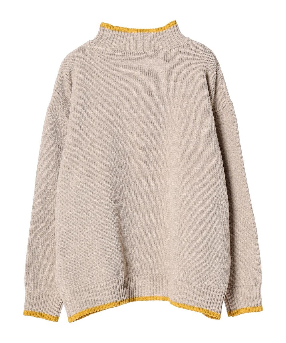 CRAFT STANDARD BOUTIQUE 洗えるモールニット配色プルオーバー 