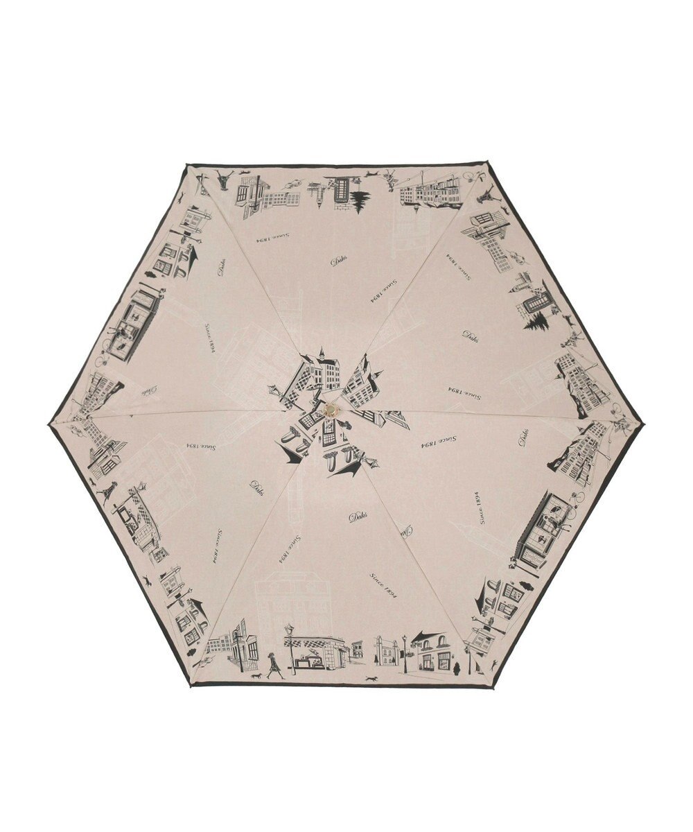 MOONBAT DAKS(ダックス) 晴雨兼用日傘 折りたたみ傘 街並み フワクール生地使用 