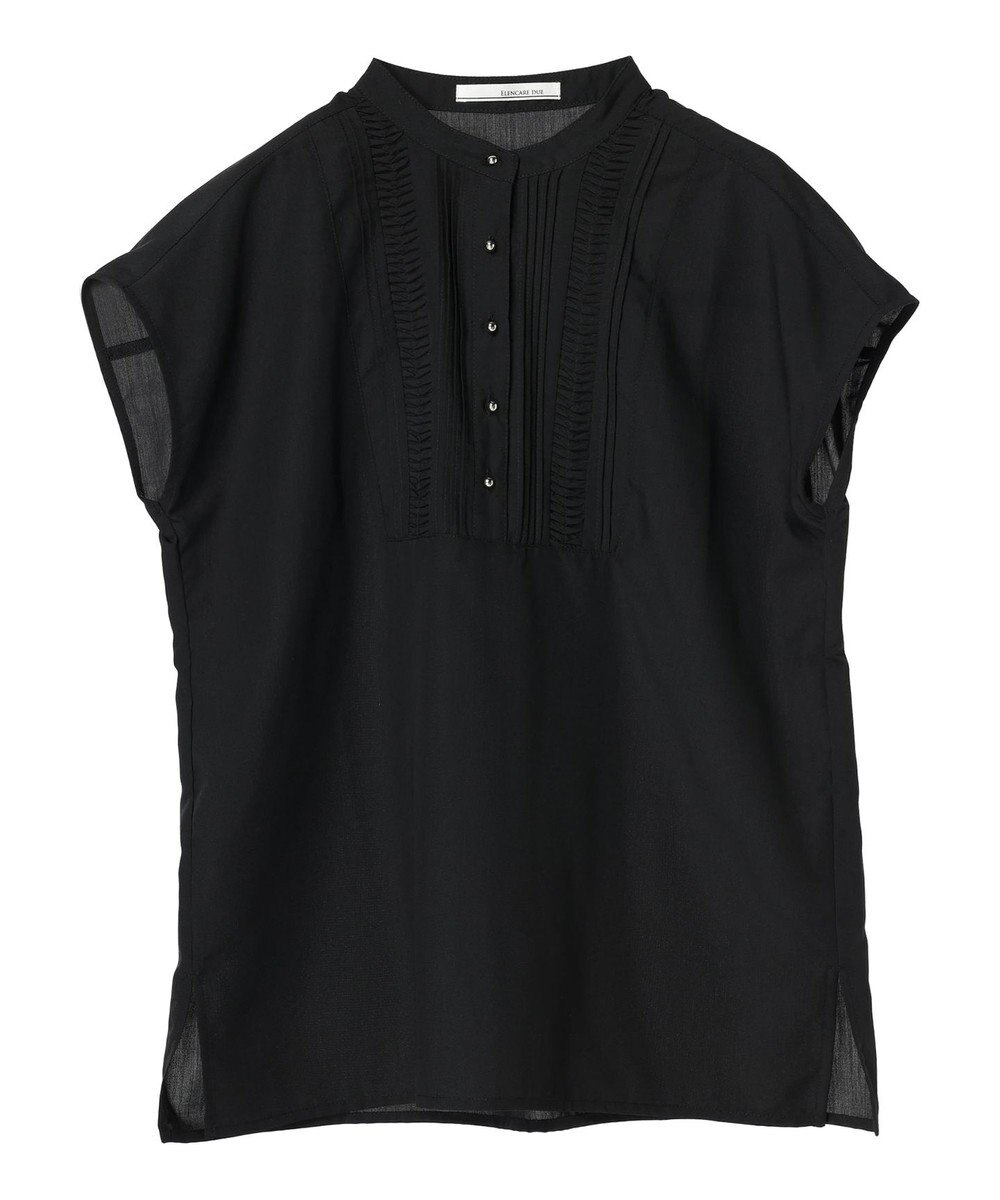 Green Parks ・ＥＬＥＮＣＡＲＥ　ＤＵＥ　ピンタックフレンチブラウス 