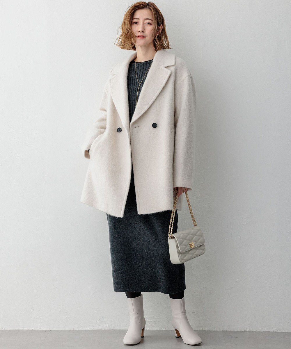 23区 L 【Oggi1月号掲載】ループカットシャギー コート 