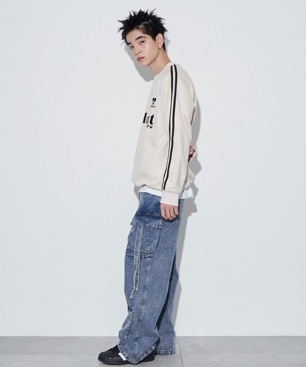 WEGO 【ユニセックス着用ITEM】フェイクスウェードグラフィックプルオーバー 