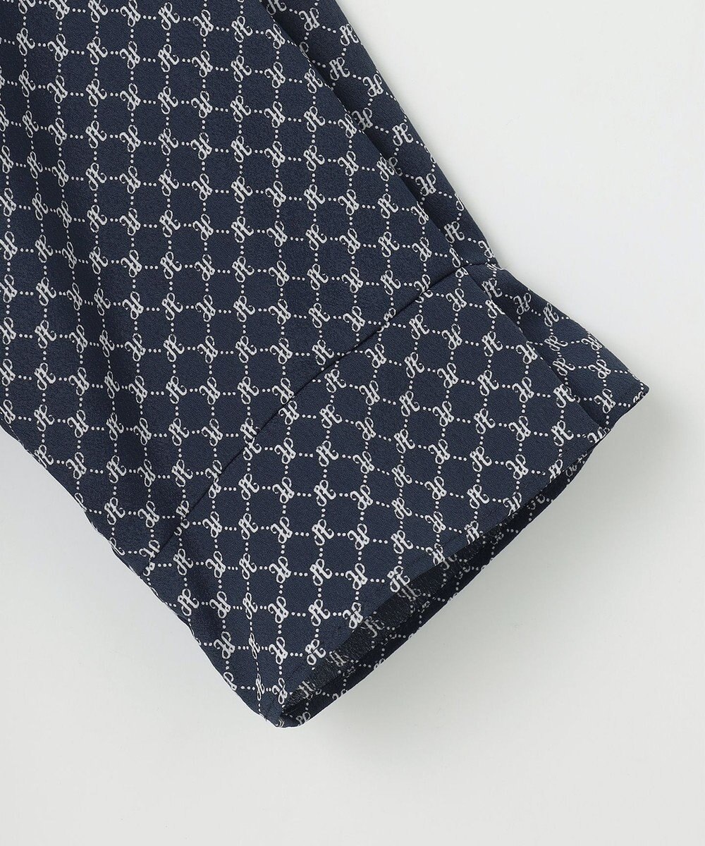 J.PRESS LADIES L モノグラムプリント ボウタイ風 カットソー 