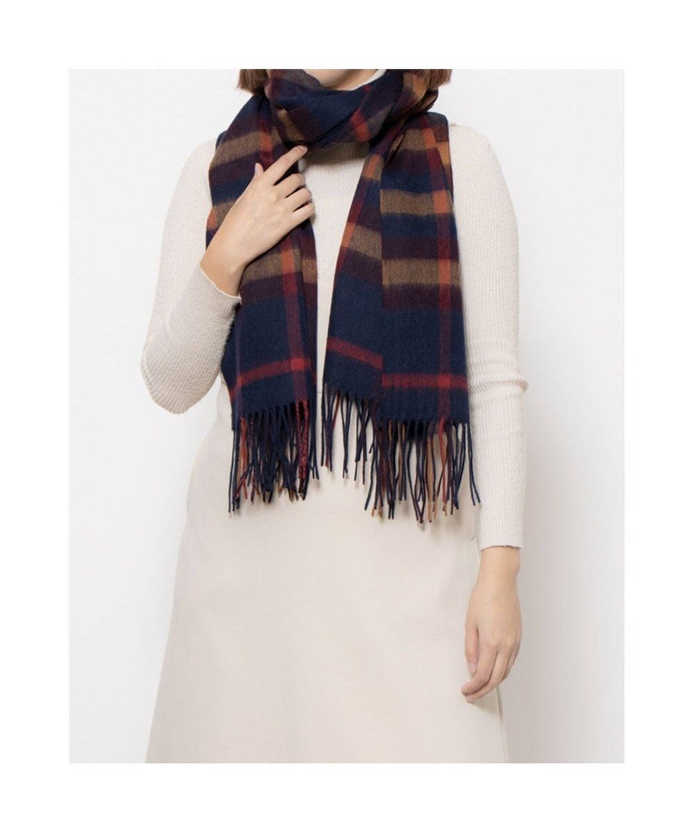 UNBILLION カシュネ cache nez / ウールチェックストール 