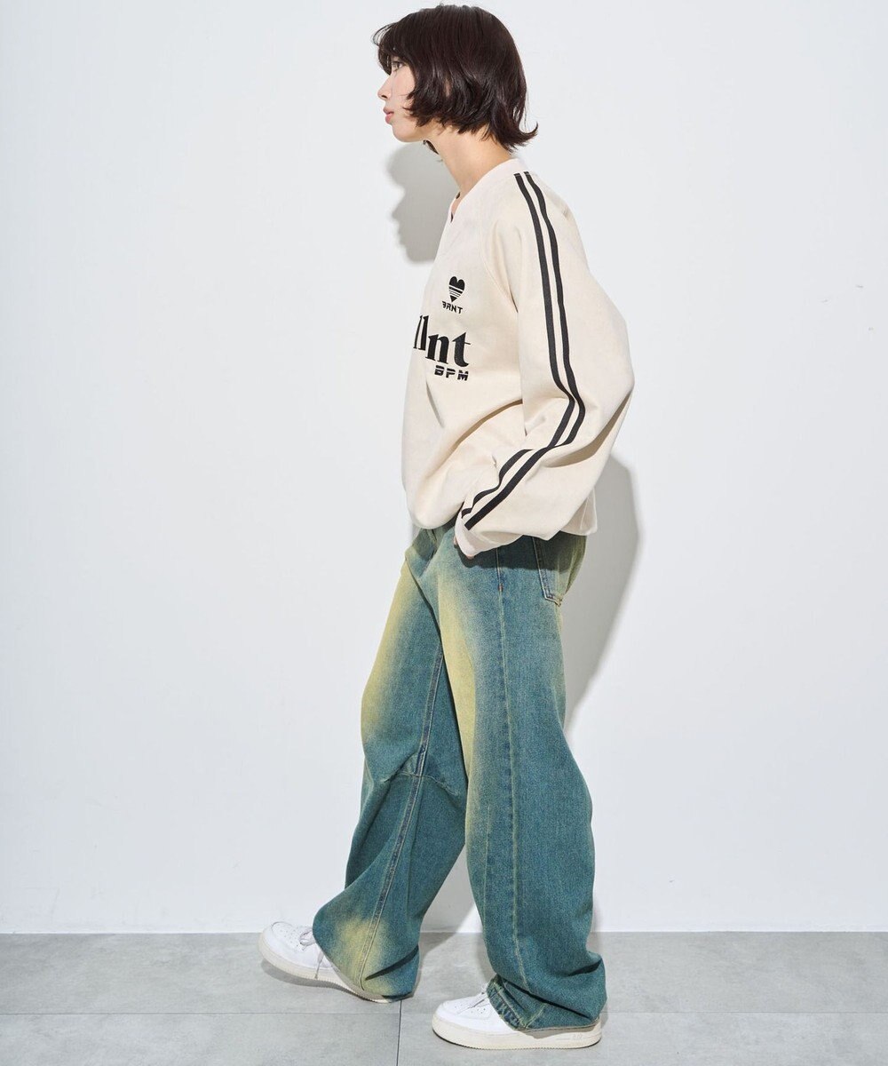 WEGO 【ユニセックス着用ITEM】フェイクスウェードグラフィックプルオーバー 