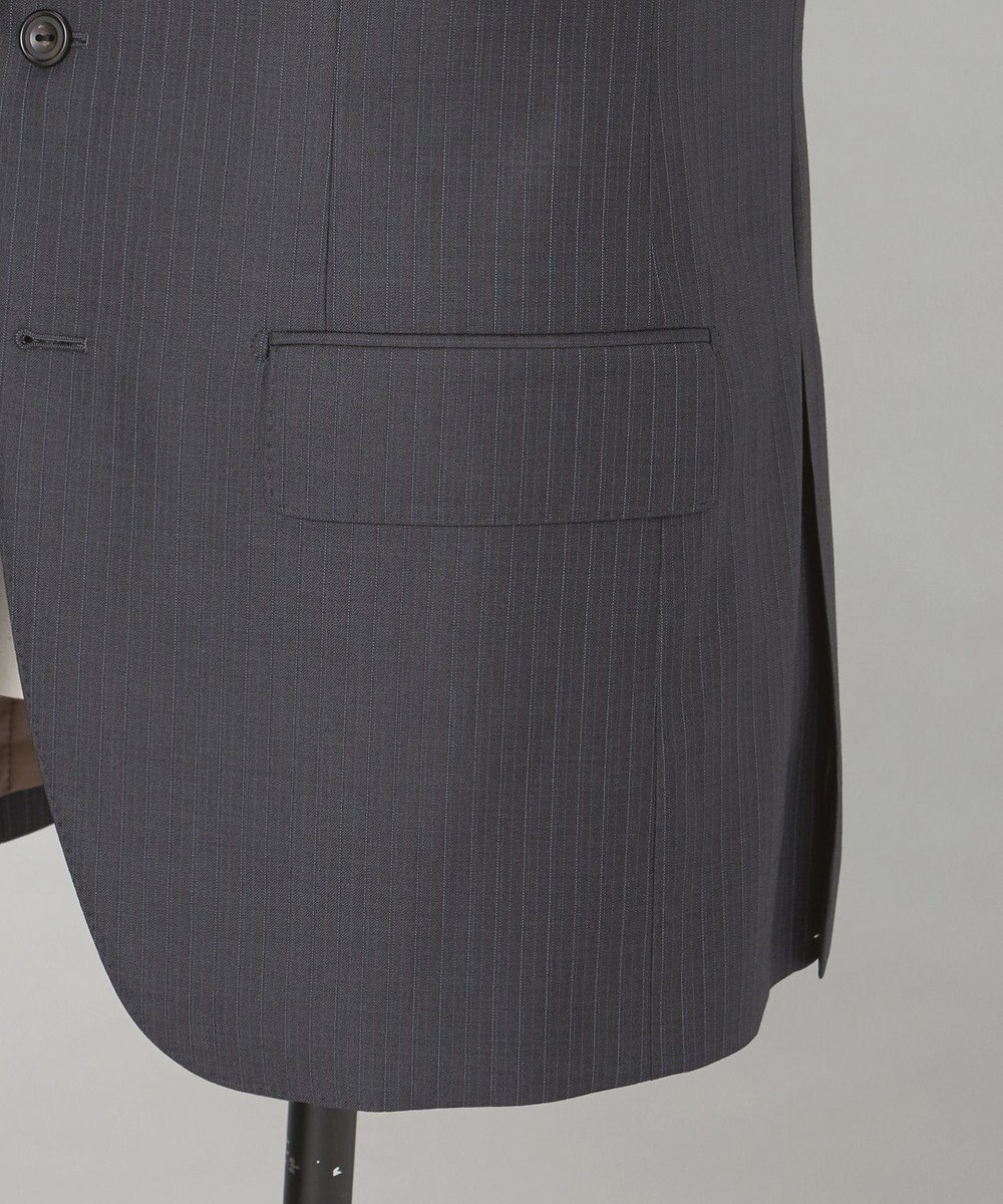 GOTAIRIKU 【Loro Piana Fabric】365 通年スーツ(グレー×ストライプ) 