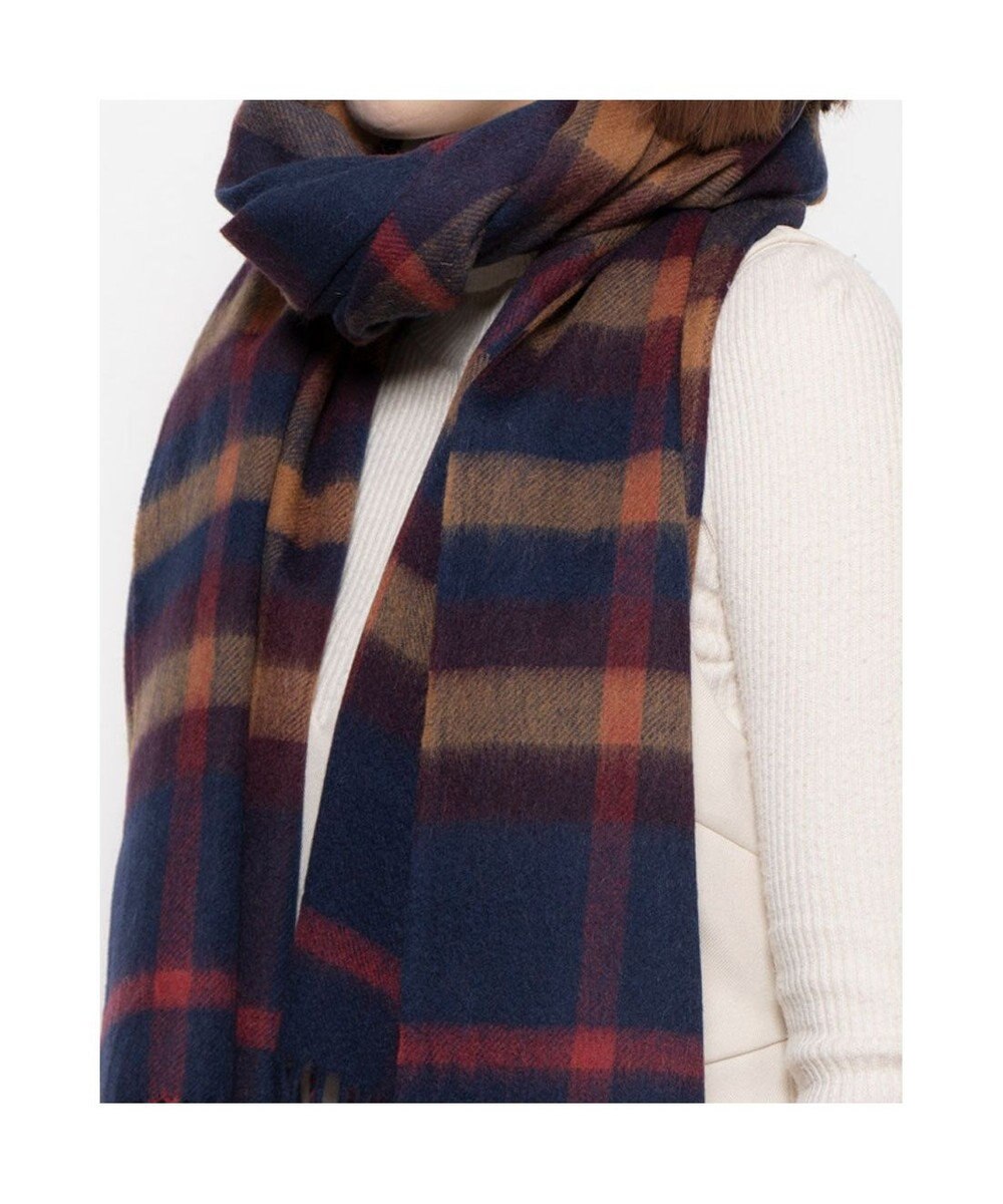UNBILLION カシュネ cache nez / ウールチェックストール 