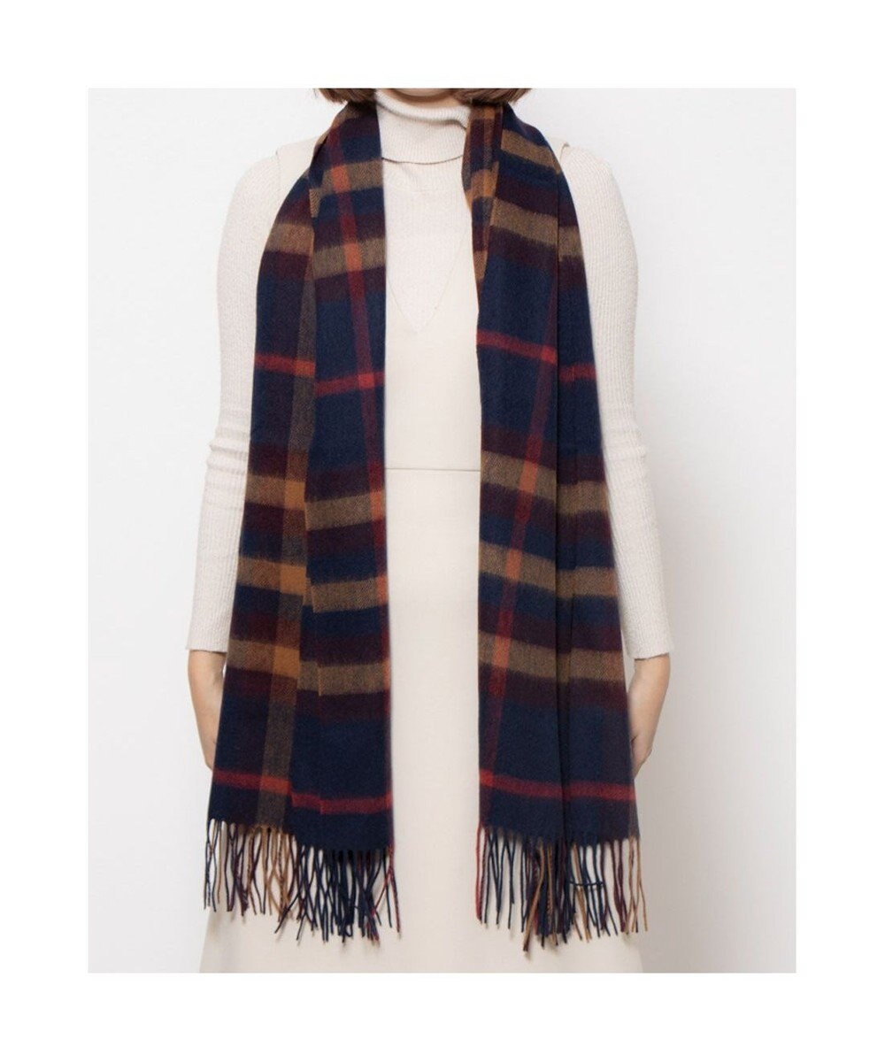 UNBILLION カシュネ cache nez / ウールチェックストール 