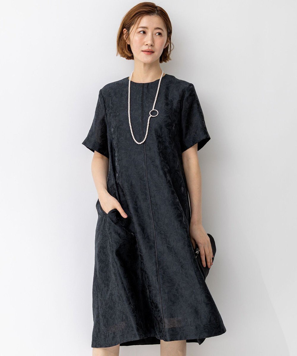 23区 【APPLAUDIR】シアーフラワージャカード ドレス 