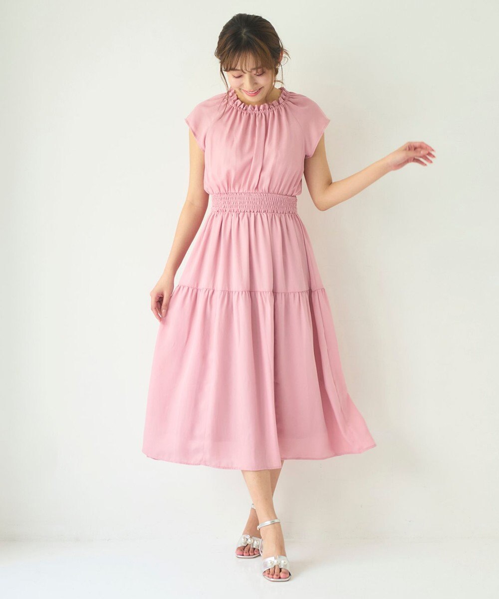 Feroux ウエストシャーリングティアード ワンピース 