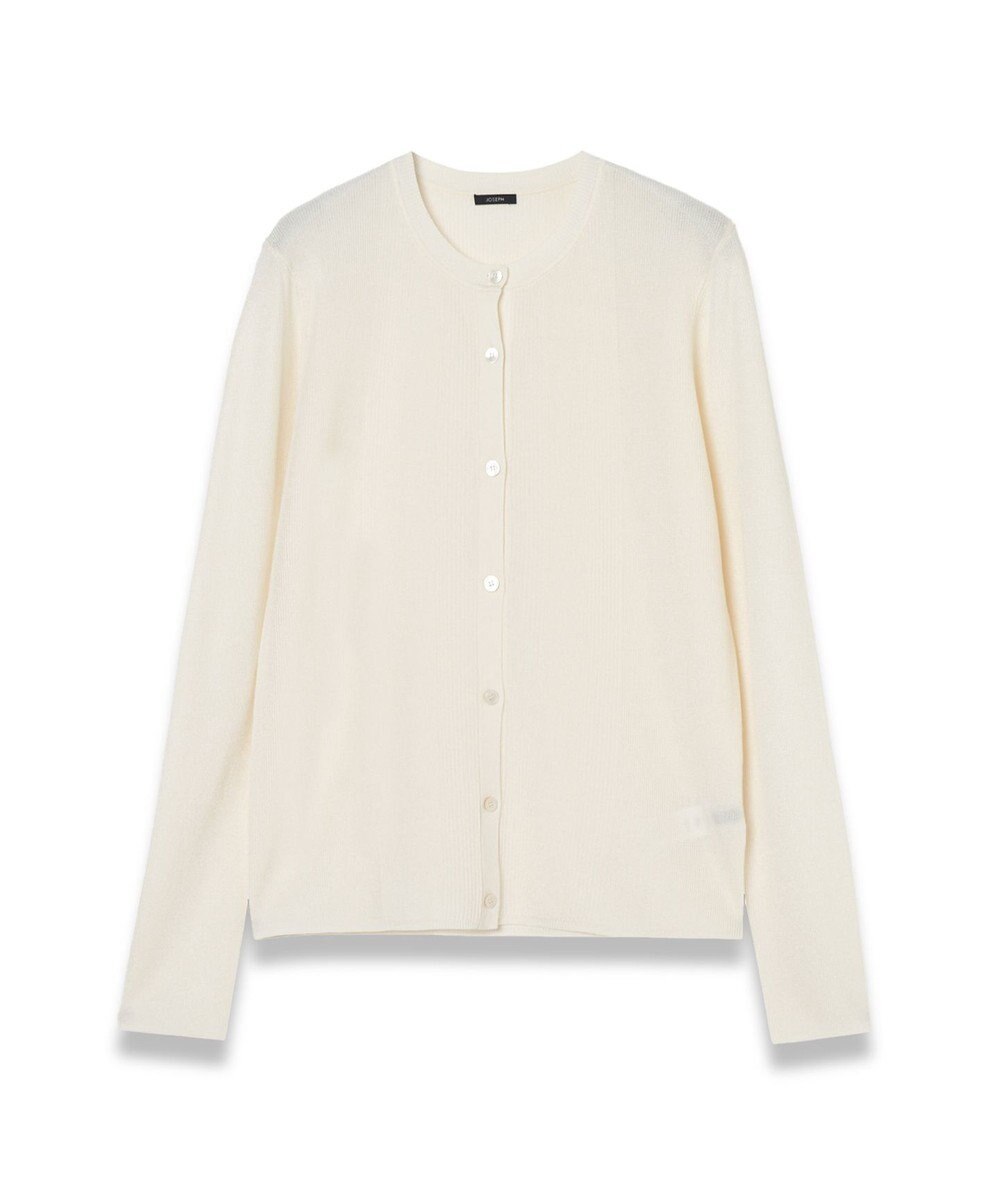 JOSEPH クリスピーレーヨン　ロングスリーブカーディガン 