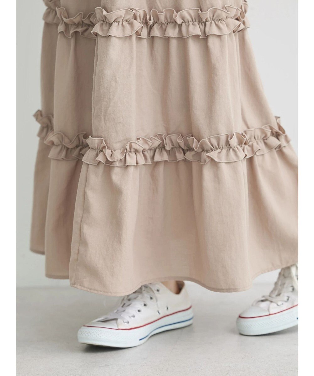 earth music&ecology ミニフリルボリュームスカート 