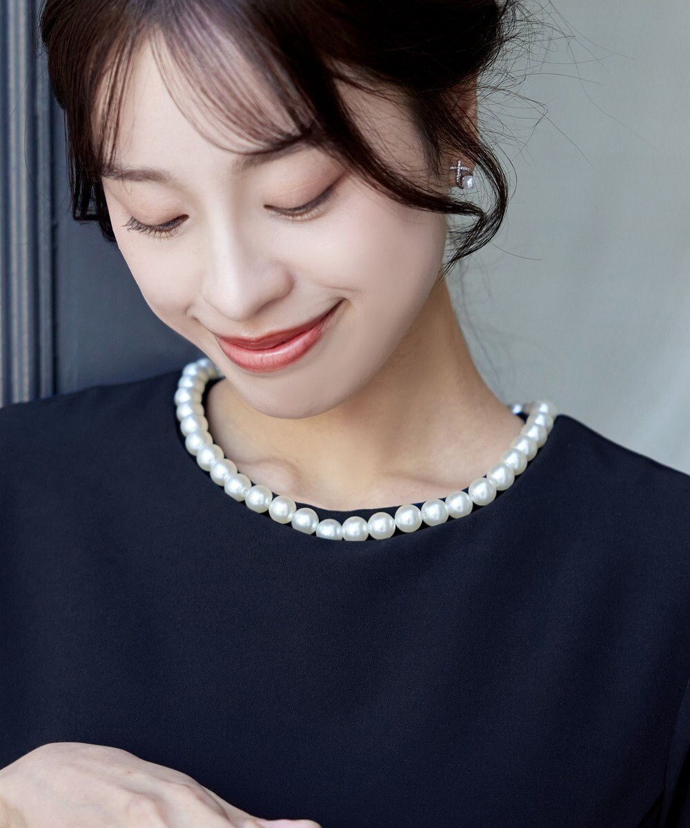 Tiaclasse 【3WAY・ストレッチジョーゼット】付け襟チュニック 