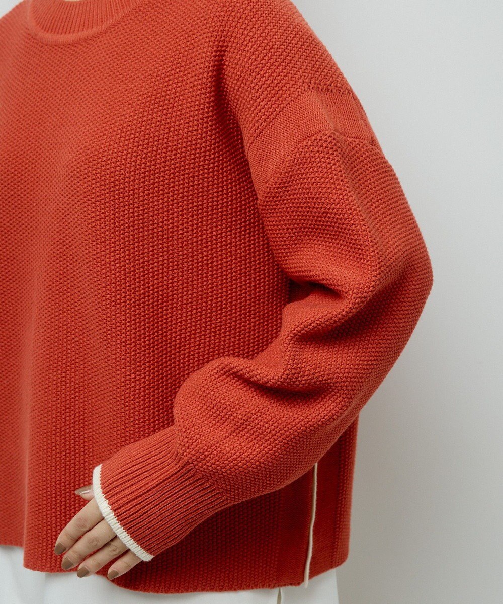 Green Parks かのこ編モックネックニットプルオーバー 