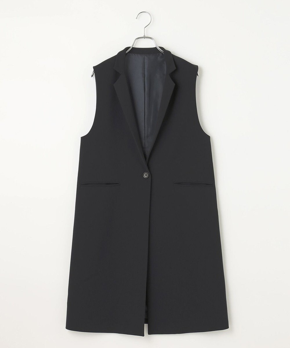 #Newans 【セレモニーにも】スタンドカラーロングベスト 