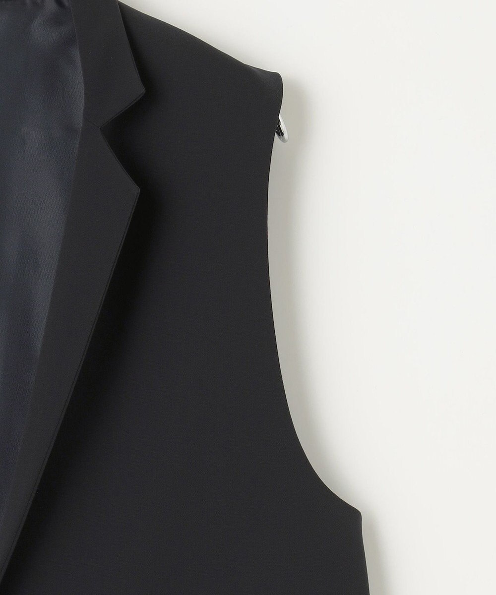 #Newans 【セレモニーにも】スタンドカラーロングベスト 