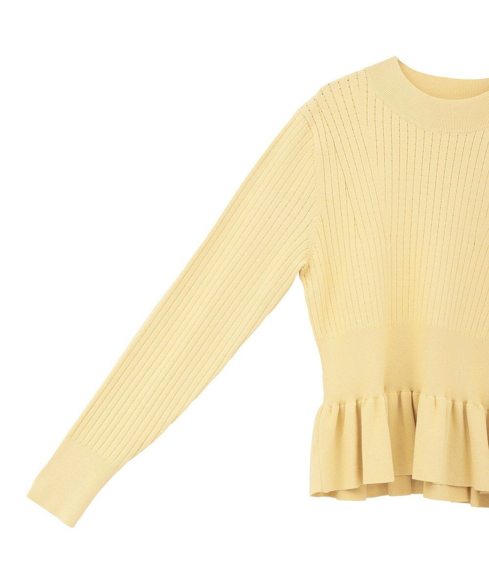 YECCA VECCA 金釦ペプラムニット 