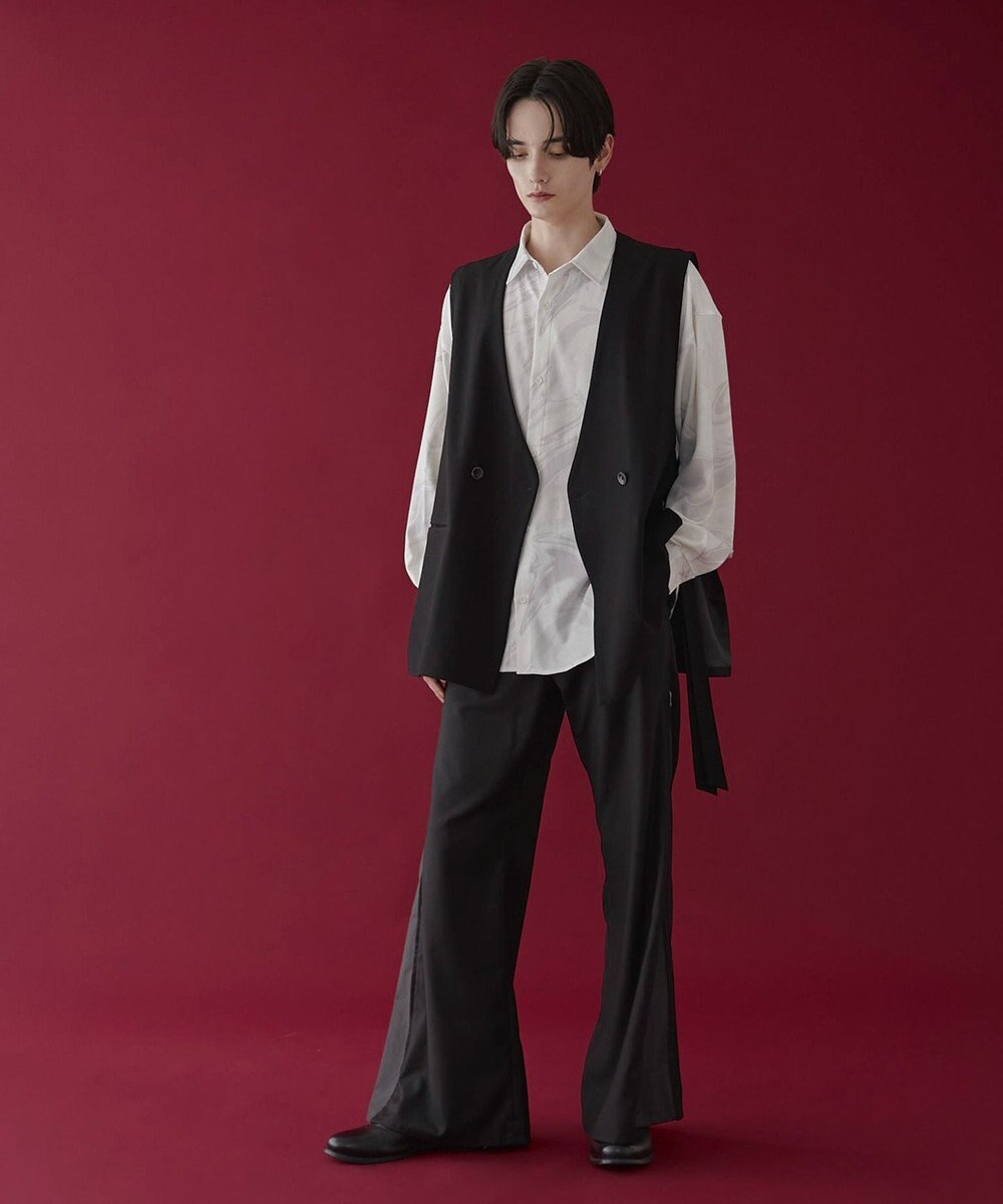 WEGO 【ユニセックス着用ITEM】サイドZIPフレアスラックス 